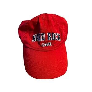 Hard Rock Cafe San Francisco SF Hat Cap Red Adjustable